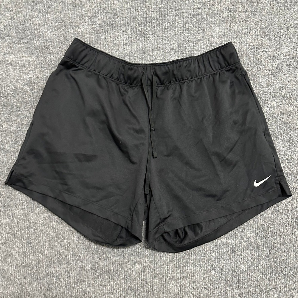 Nike Shorts Womens Size S Black Dri-Fit Athletic Running Breathable Drawstring